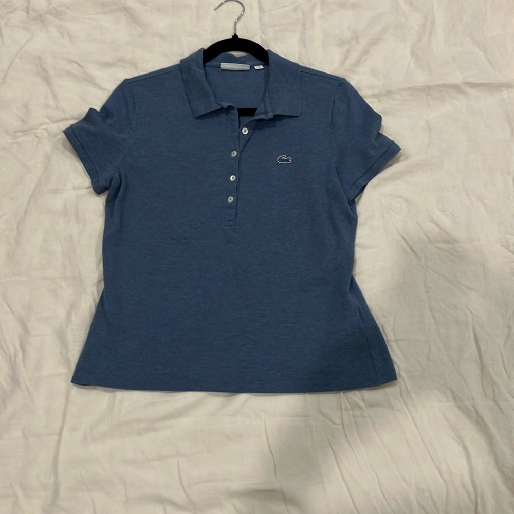 Blue Lacoste polo